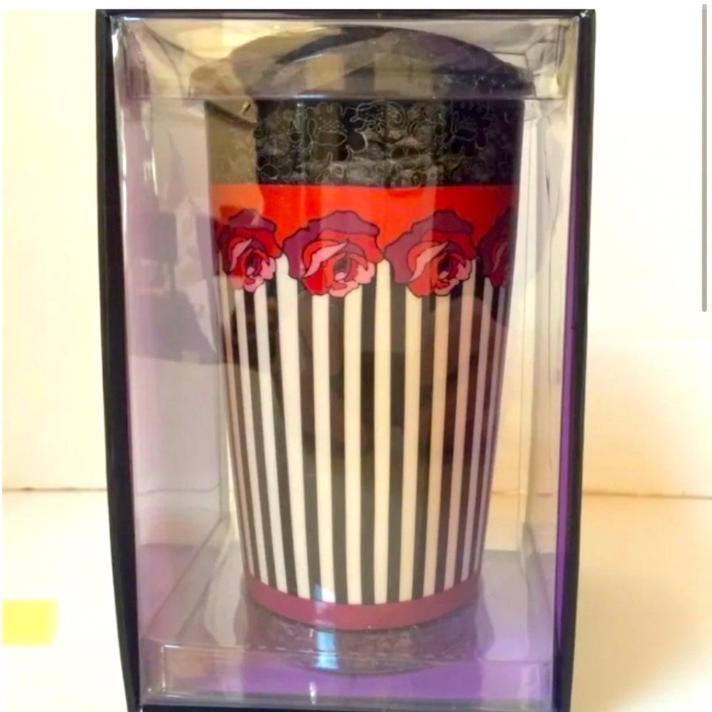 LIMITED EDITION Starbucks x Anna Sui Rose Stripe 12oz. double wall mug
